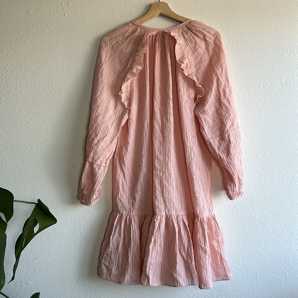 Rebecca Minkoff Charlize Dress Antique Pink Flowy Dress Sz. S - Picture 8 of 9